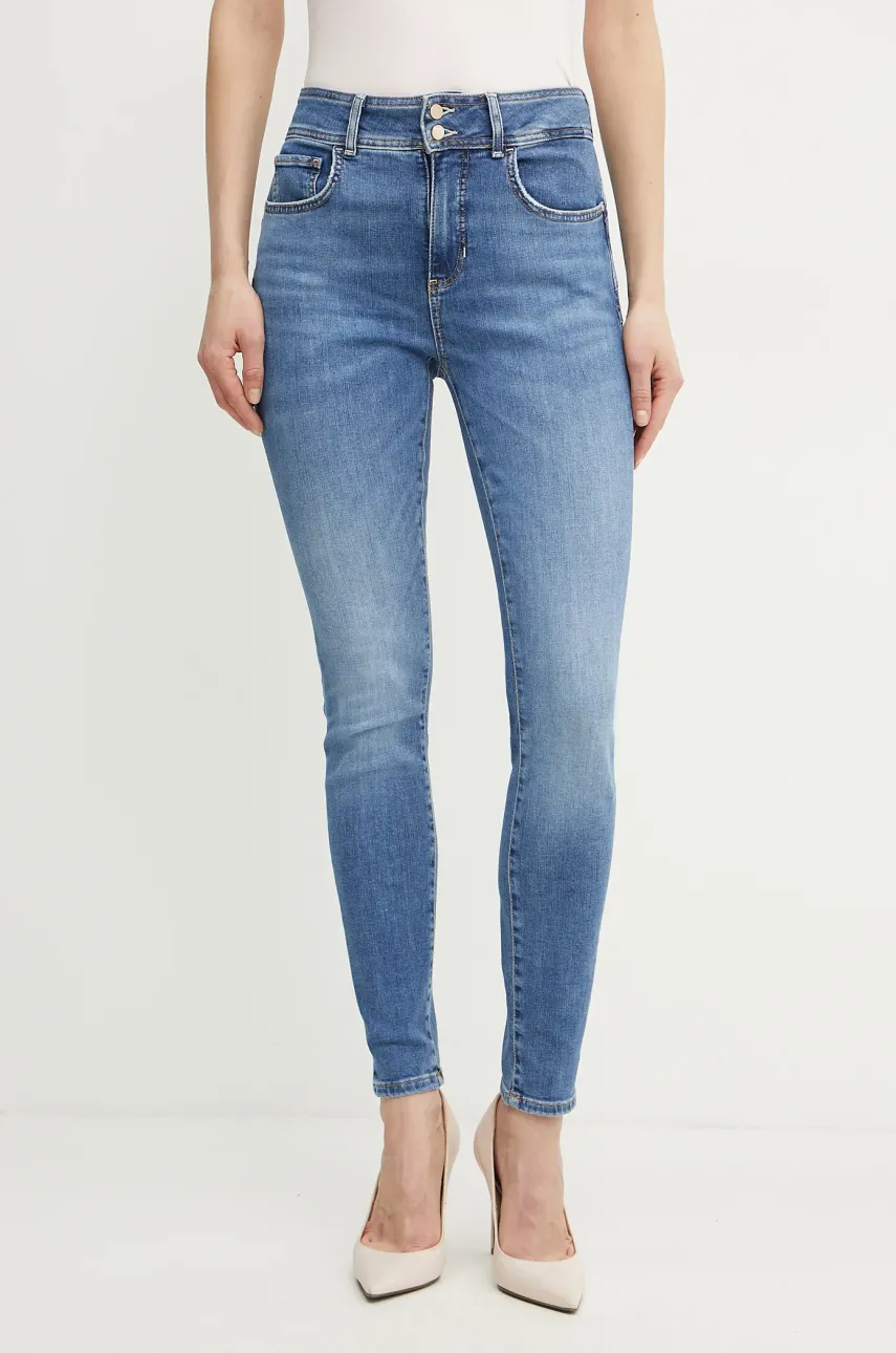 Levně Džíny Guess dámské, modrá barva, W5GA34 D5Q01