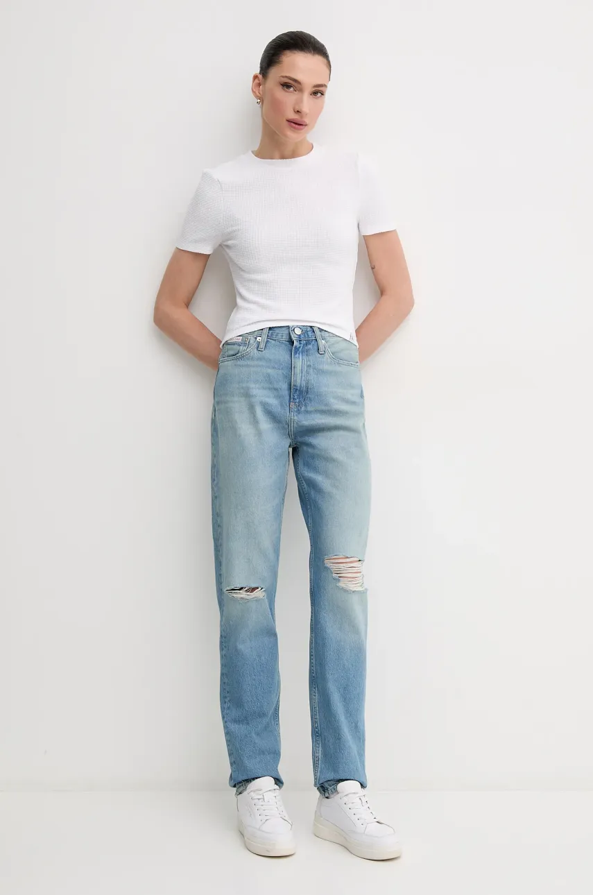 Джинсы Calvin Klein Jeans женские высокая посадка J20J225124 Джинсы Calvin Klein Jeans женские высокая посадка J20J225124