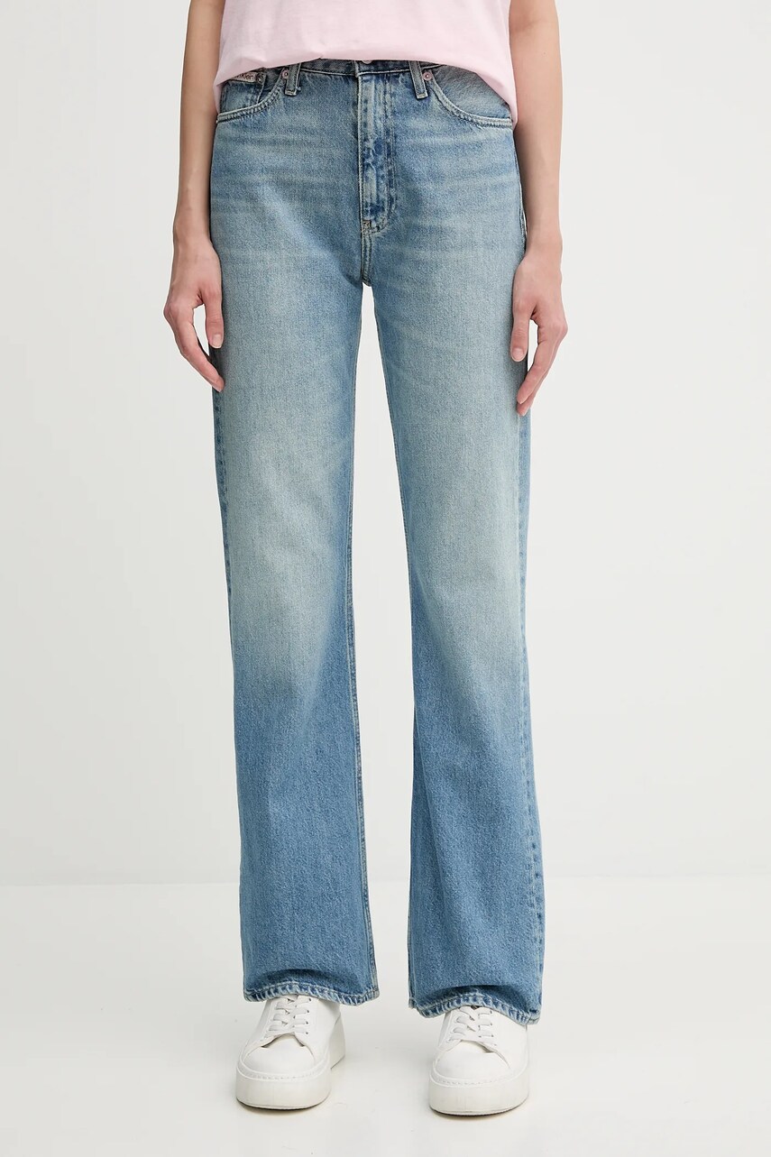 Levně Džíny Calvin Klein Jeans dámské, high waist, J20J225127
