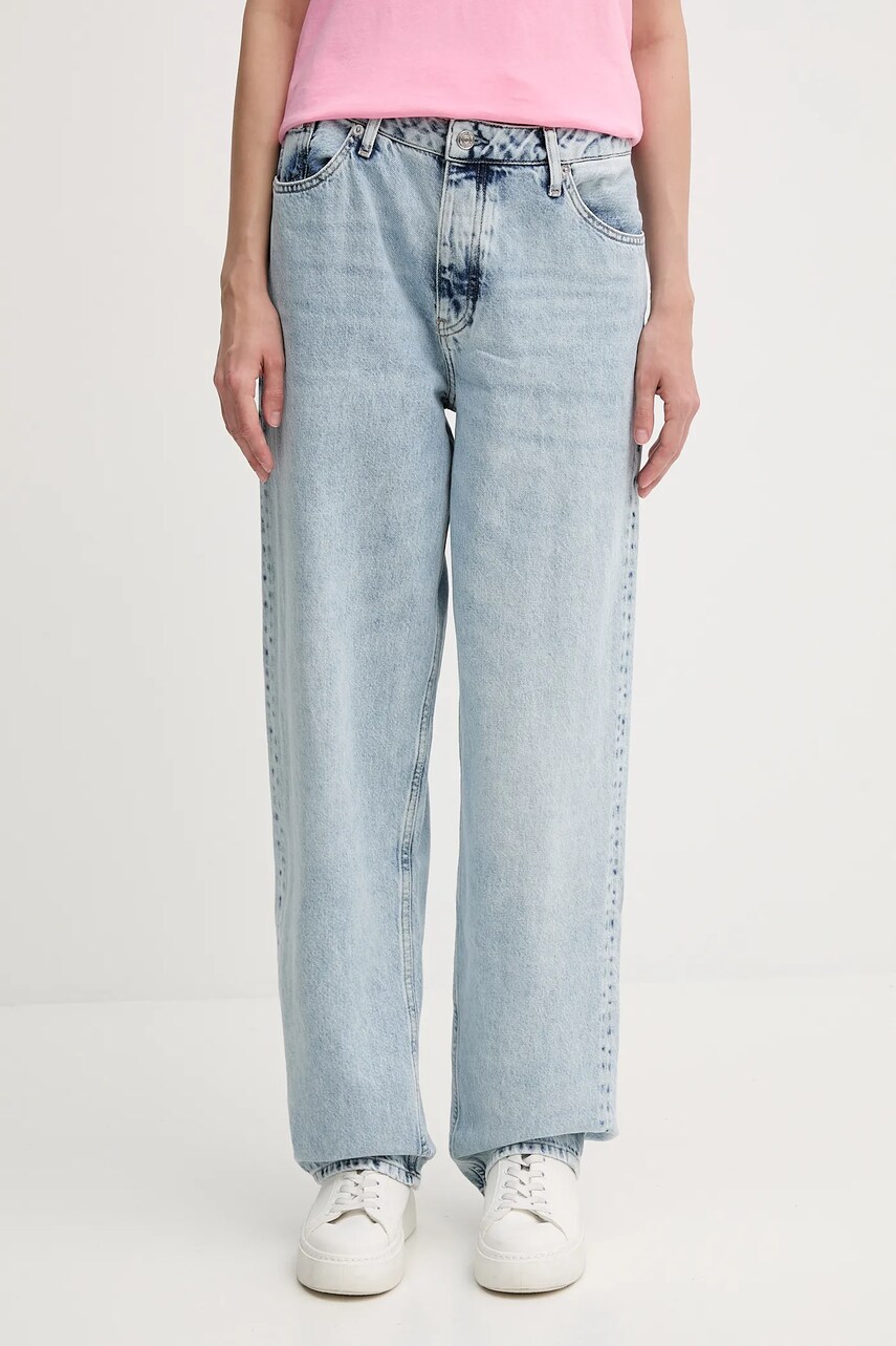 Levně Džíny Calvin Klein Jeans dámské, high waist, J20J225504