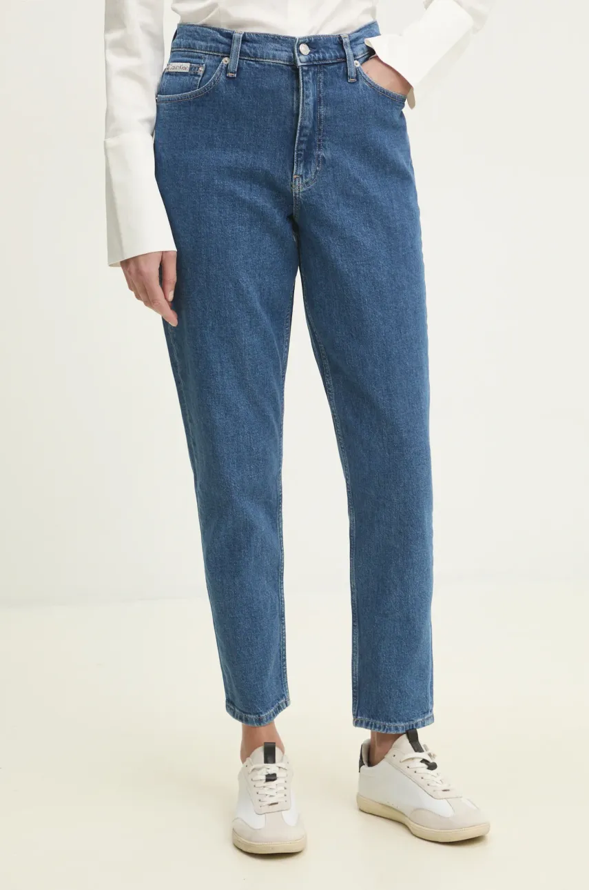 Levně Džíny Calvin Klein Jeans dámské, high waist, J20J225505