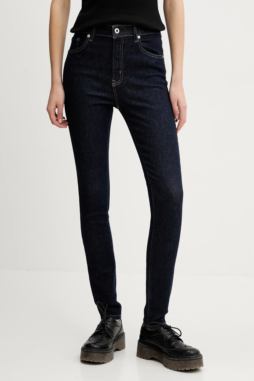 Karl Lagerfeld Jeans jeans femei, culoarea albastru marin, A2W10053