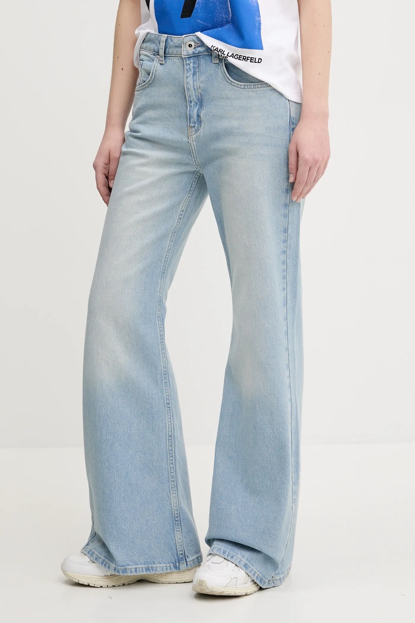 Levně Džíny Karl Lagerfeld Jeans dámské, high waist, A2W10087