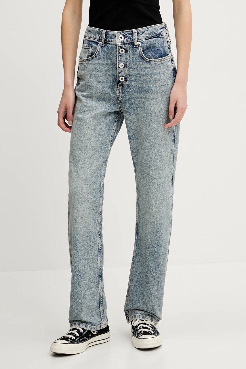 Levně Džíny Karl Lagerfeld Jeans dámské, high waist, A2W10137