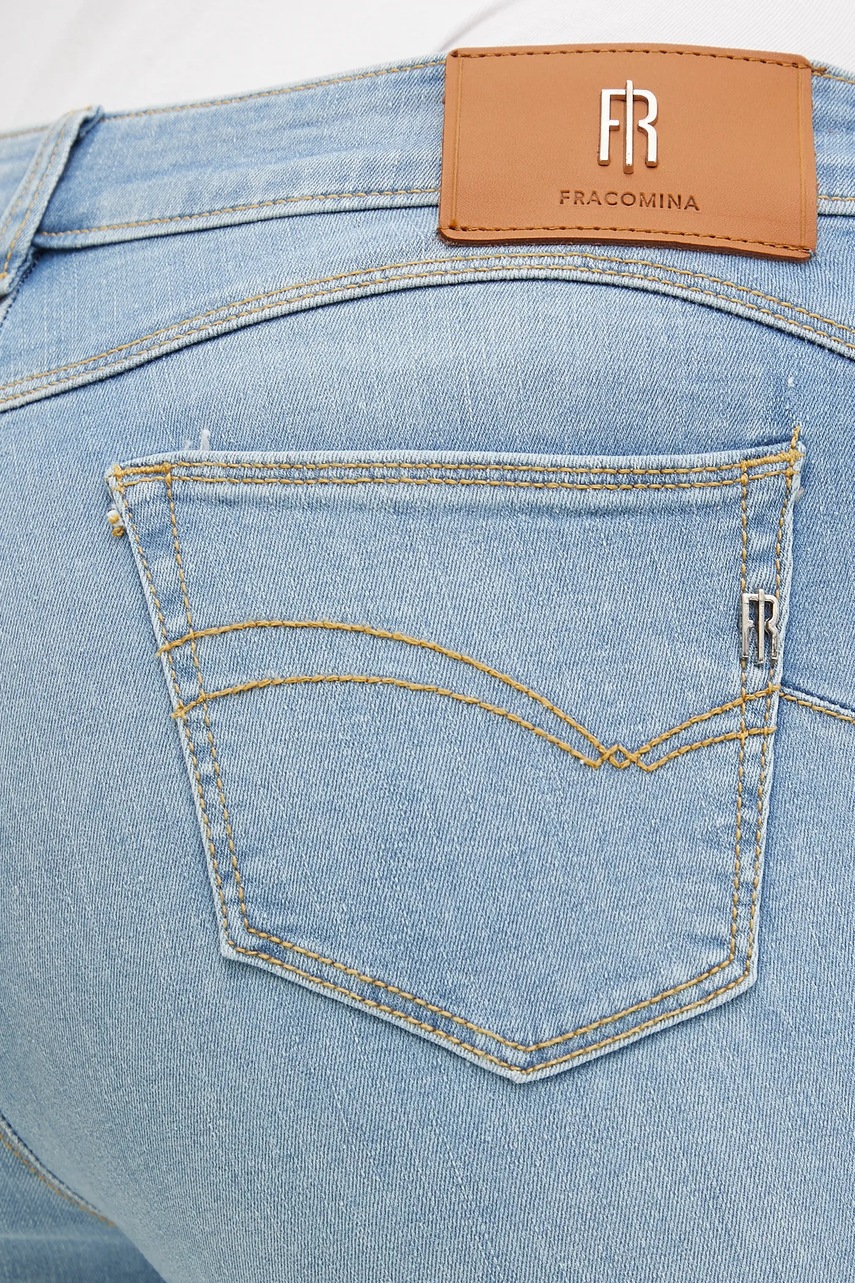 Τζιν παντελόνι Fracomina BELLA χρώμα: μπλε, FP25SV8000D46003 φωτογραφία