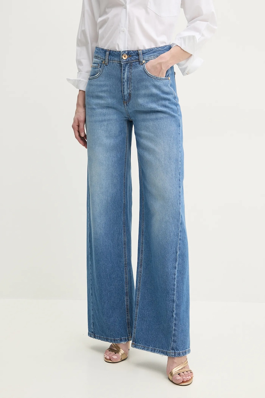 Fracomina jeansi femei high waist, FS25SV3016D40093 Fracomina jeansi femei high waist, FS25SV3016D40093