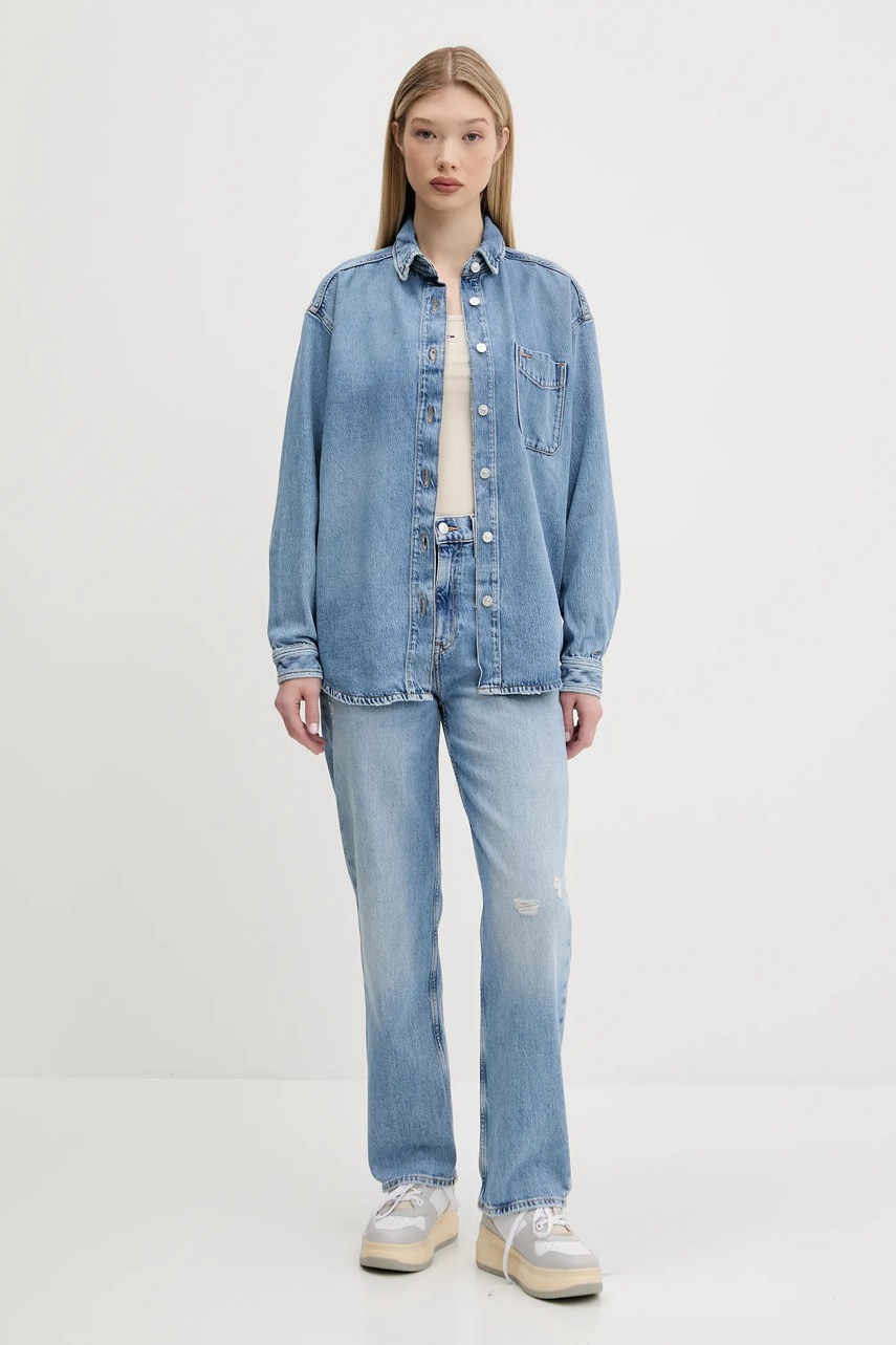 Джинсы Tommy Jeans высокая посадка DW0DW20013