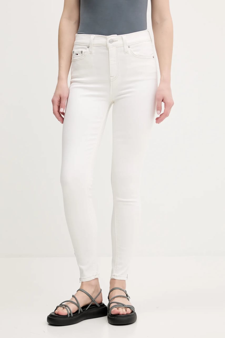 Tommy Jeans blugi culoarea bej, DW0DW20029 Tommy Jeans blugi culoarea bej, DW0DW20029