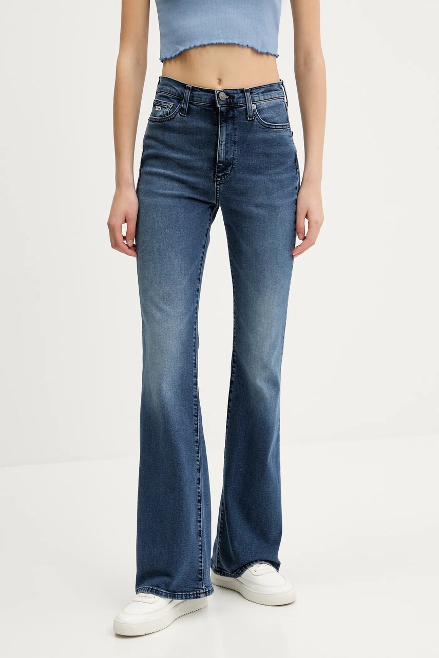 Levně Džíny Tommy Jeans dámské, high waist, DW0DW20038