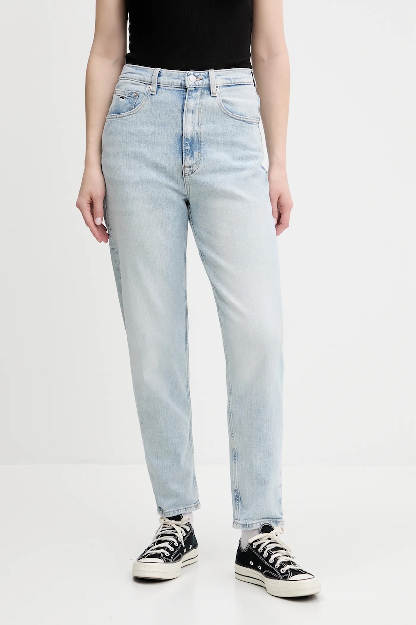 Tommy Jeans blugi high waist, DW0DW20656 Tommy Jeans blugi high waist, DW0DW20656