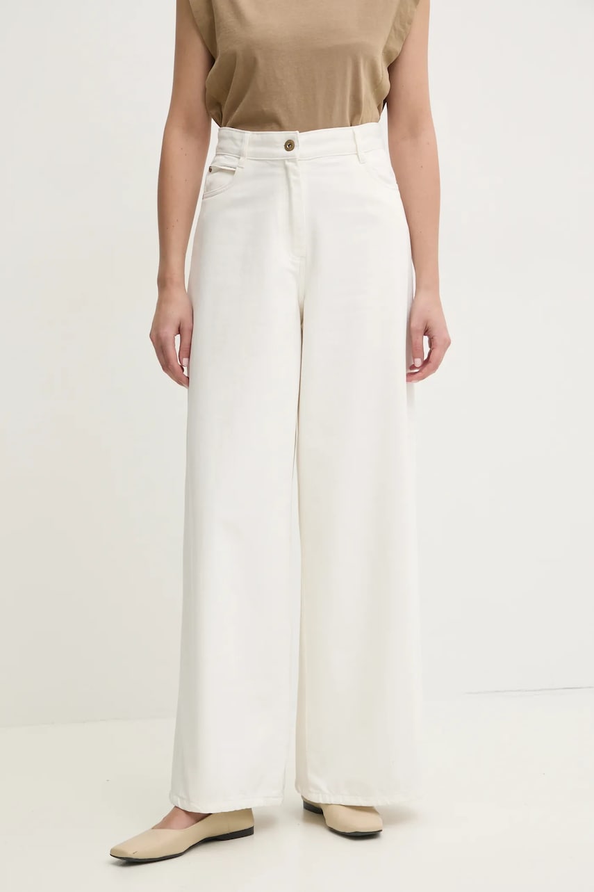 Sessun jeansi femei, culoarea bej, 24207028