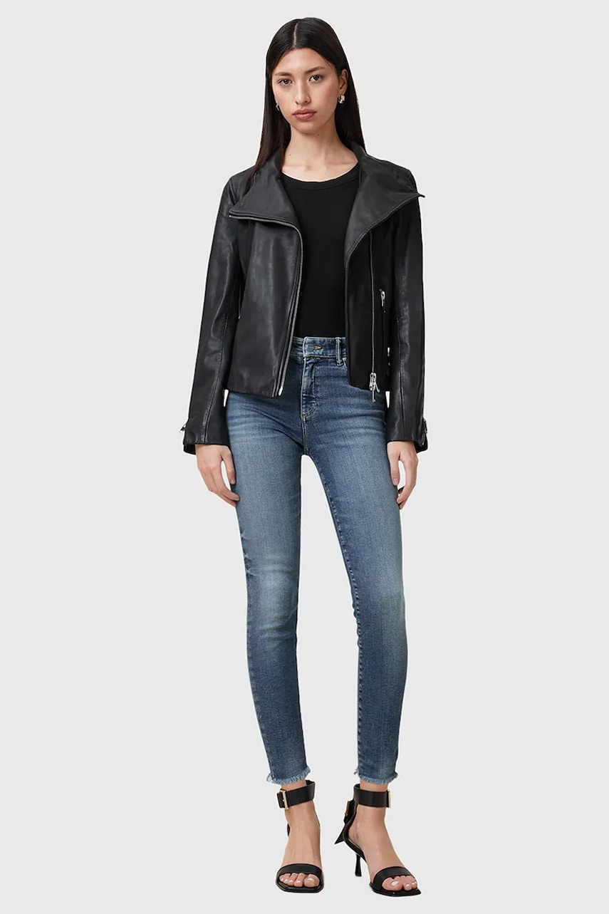 AllSaints jeansi MILLER femei high waist, W078EC AllSaints jeansi MILLER femei high waist, W078EC