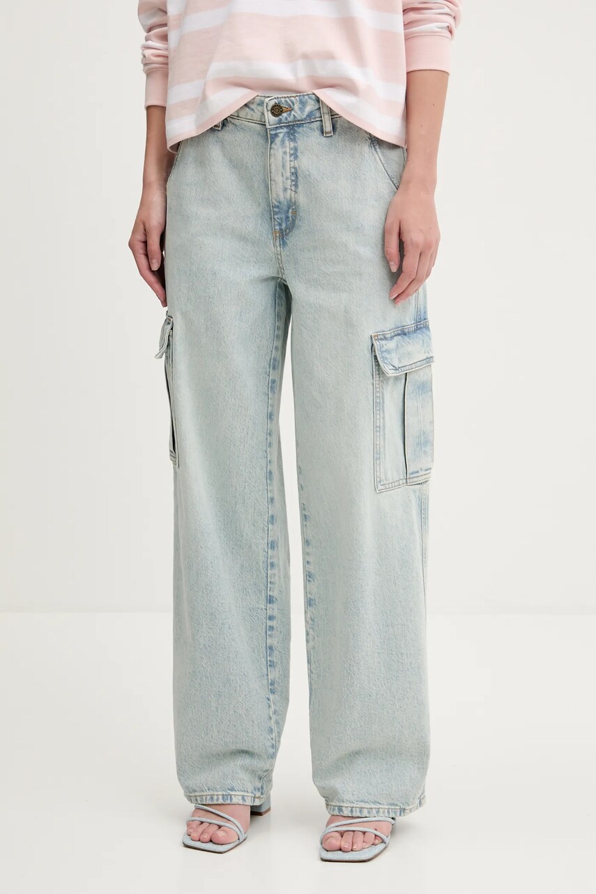 Levně Džíny Guess Jeans dámské, high waist, W5RA1R D5M51