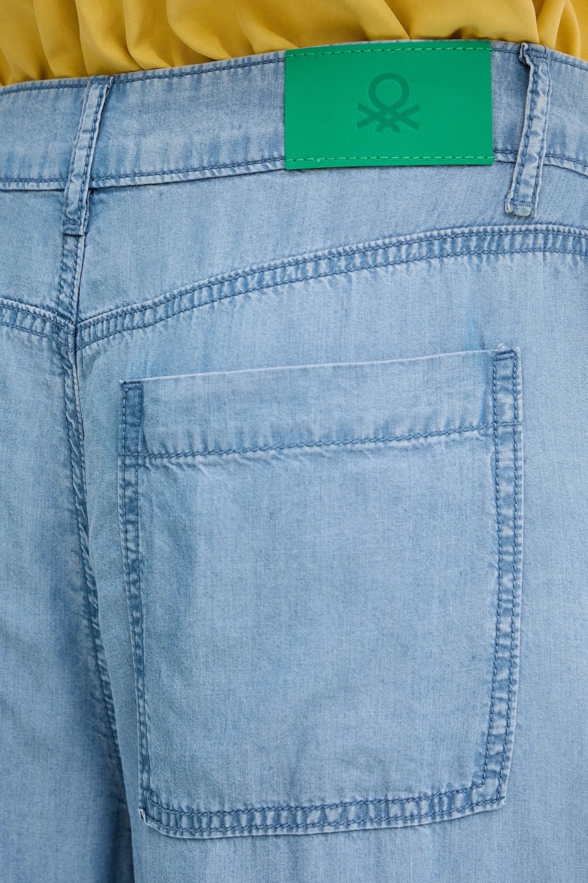 Παντελόνι United Colors of Benetton χρώμα: μπλε, 4KHNDF09L φωτογραφία