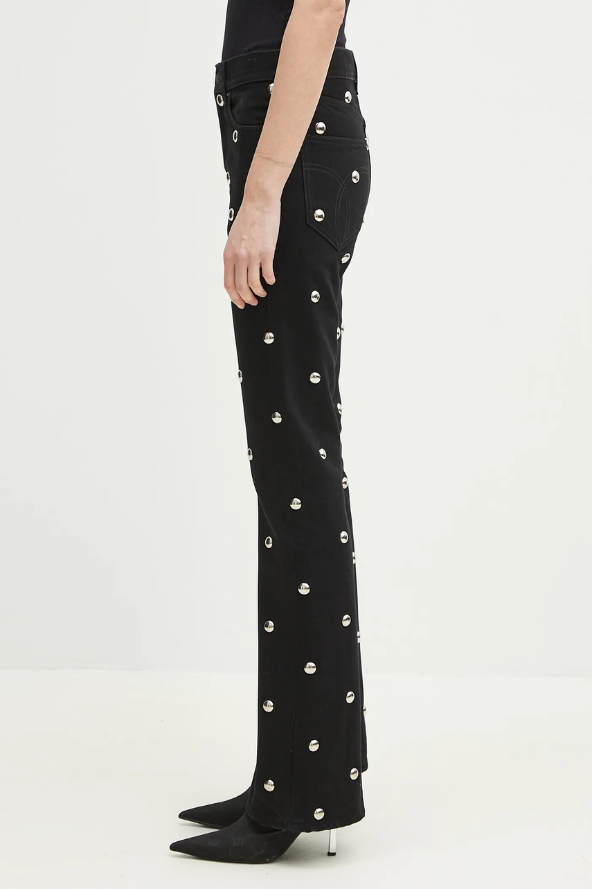 Джинсы Fiorucci Metal Bubble Stud Flared женские высокая посадка U02SPDJE083DN06DN04