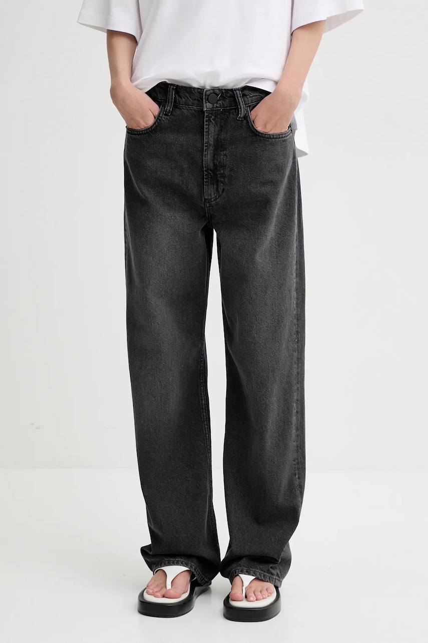 AllSaints blugi din bumbac BLAKE JEAN femei, culoarea gri, W031EC