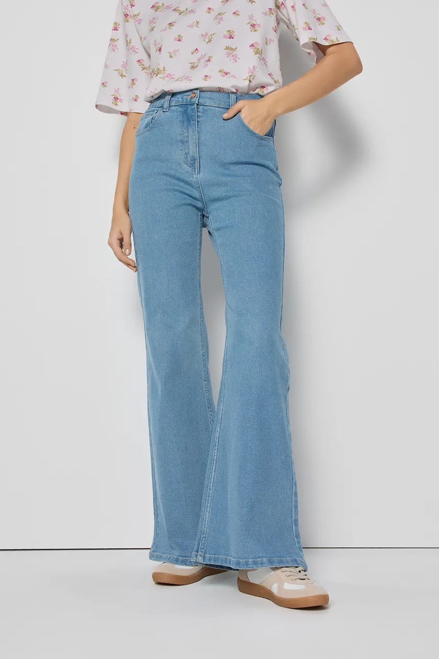 Bizuu jeans ATLANTA high waist, ATLANTA BLEKITNY