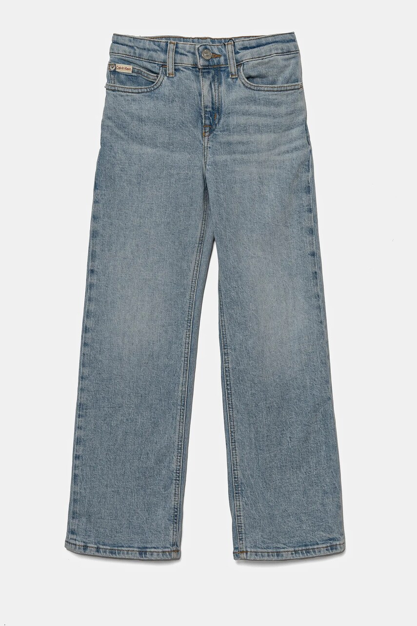 Levně Dětské rifle Calvin Klein Jeans HR WIDE IG0IG02711