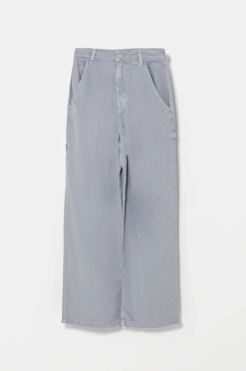 United Colors of Benetton pantaloni copii culoarea violet, uni, 41AQCE03W