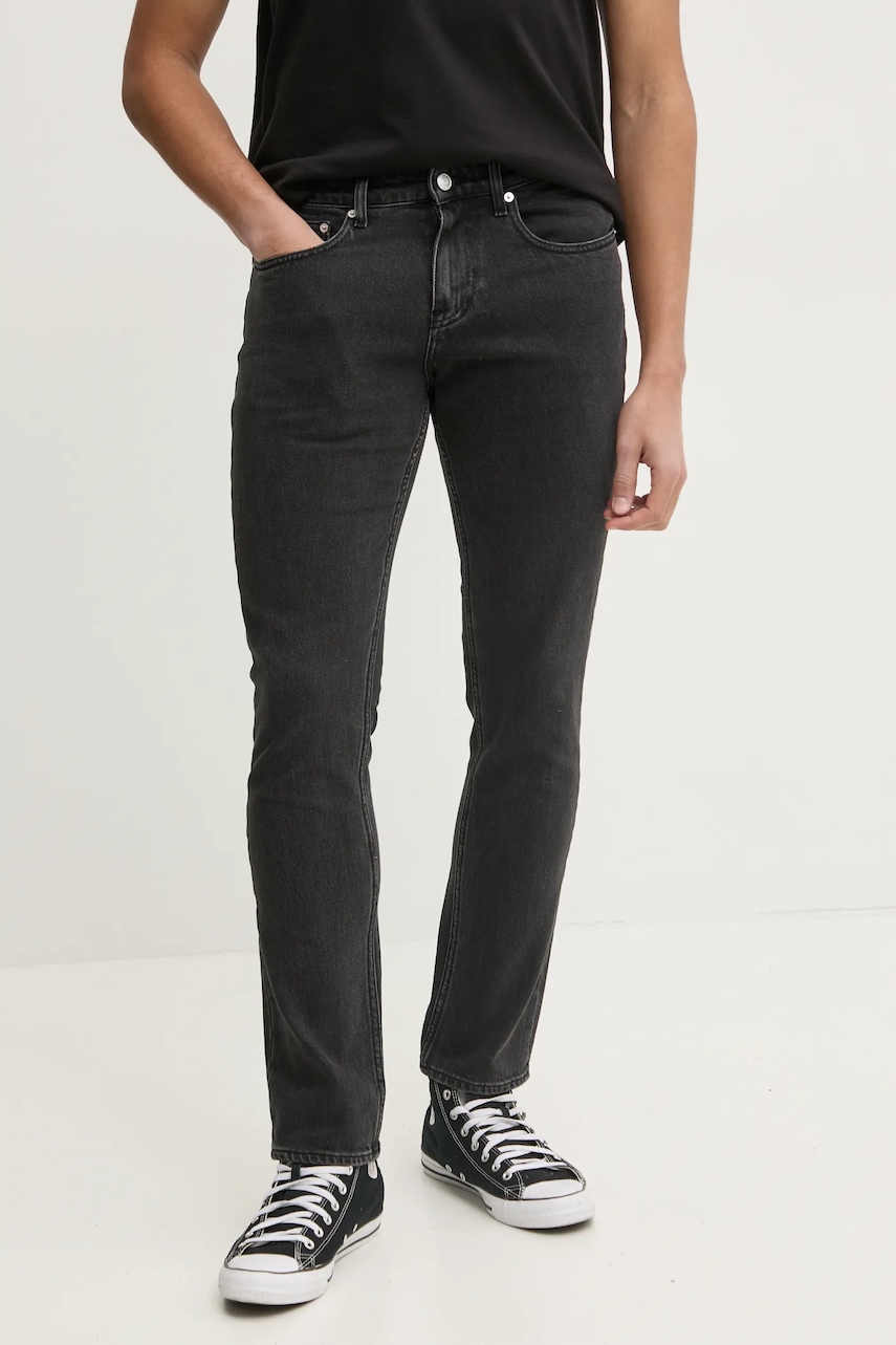 Tommy Jeans jeans bărbați, culoarea negru, DM0DM21135