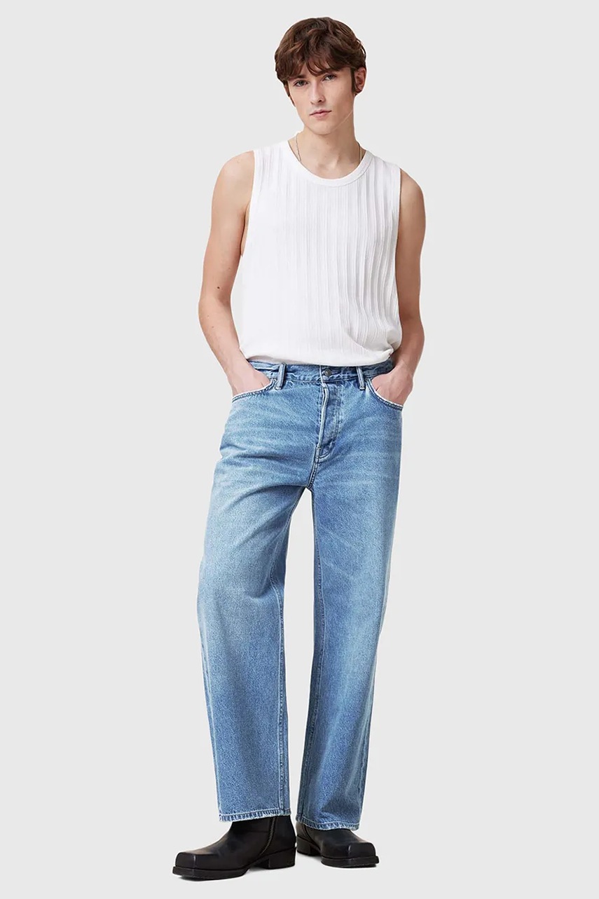 Βαμβακερό τζιν AllSaints LENNY M011EA φωτογραφία