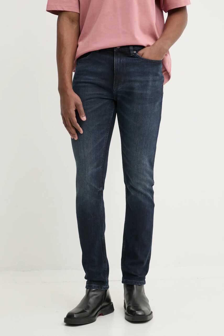 HUGO jeansi barbati, culoarea albastru marin, 50530581