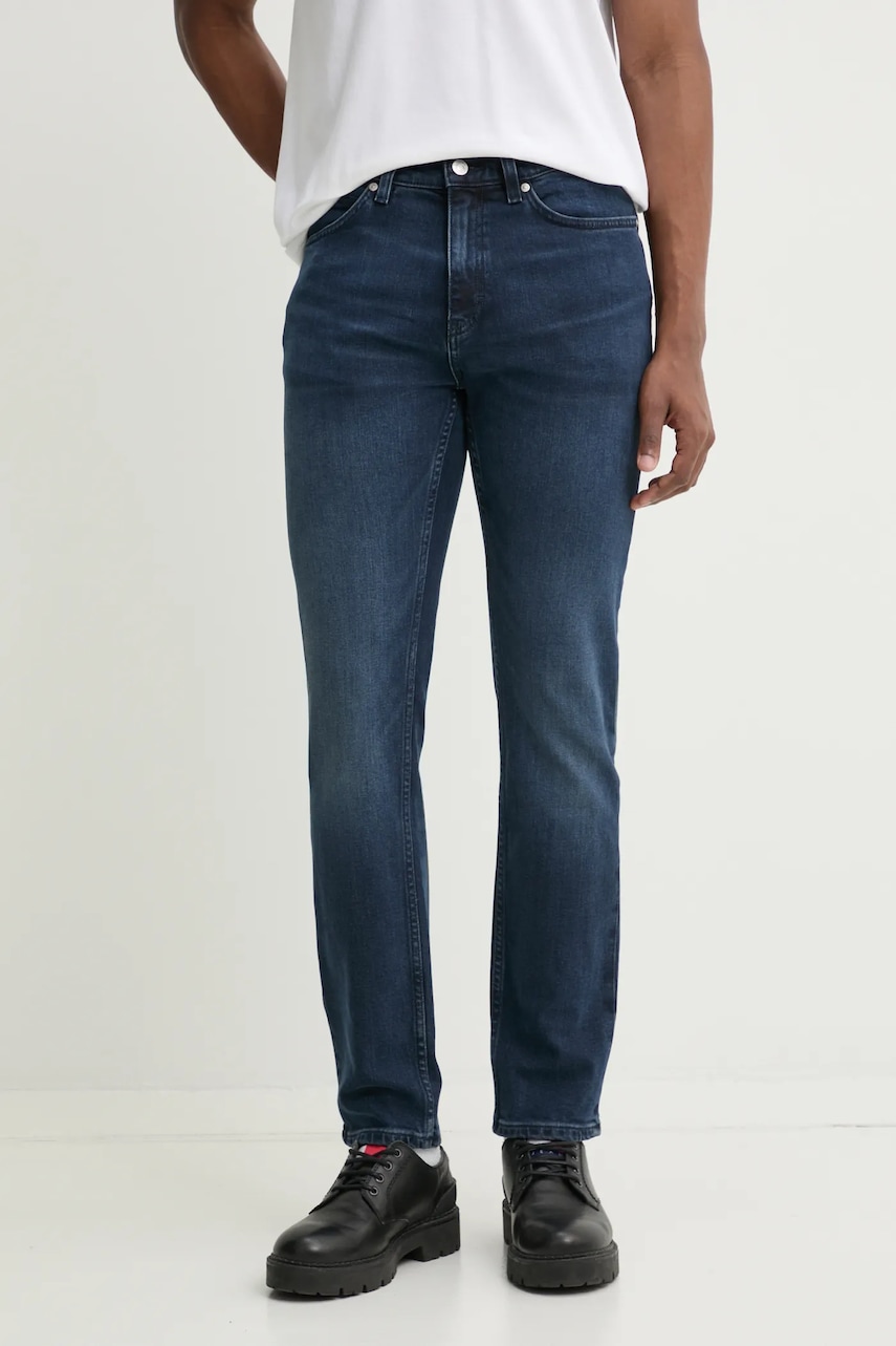 HUGO jeansi barbati, culoarea albastru marin, 50530610