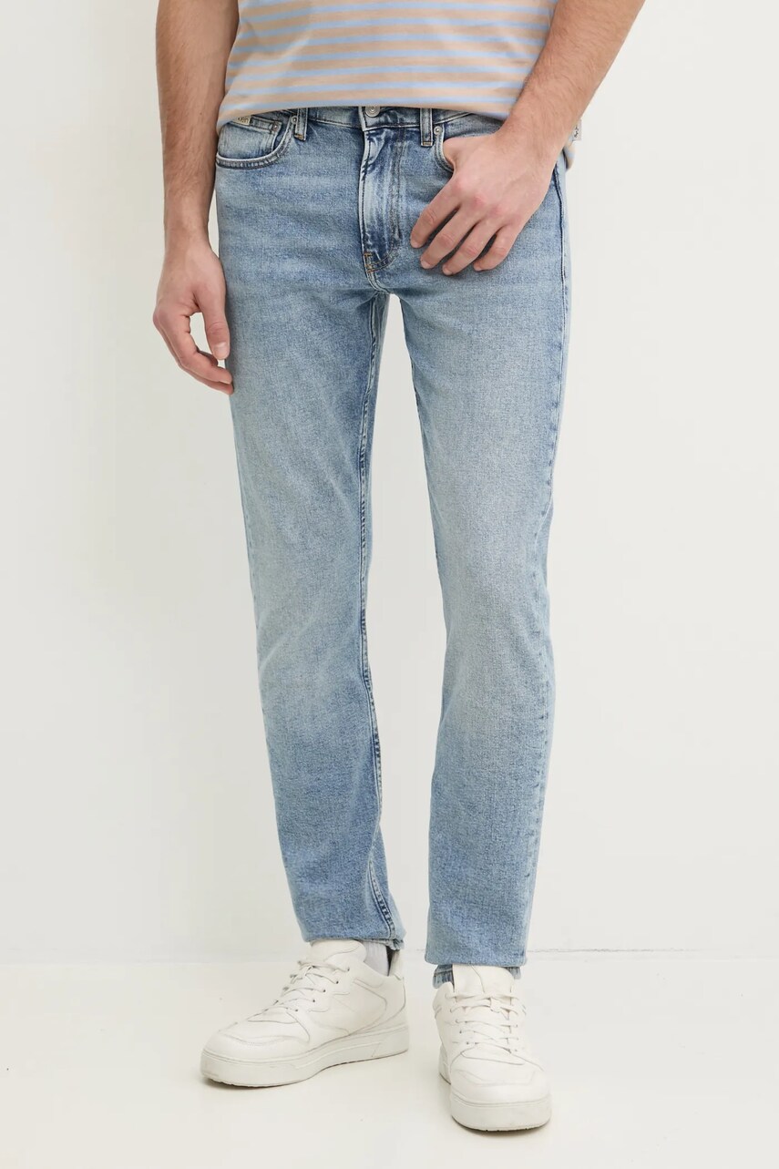 Levně Džíny Calvin Klein Jeans pánské, modrá barva, J30J326522