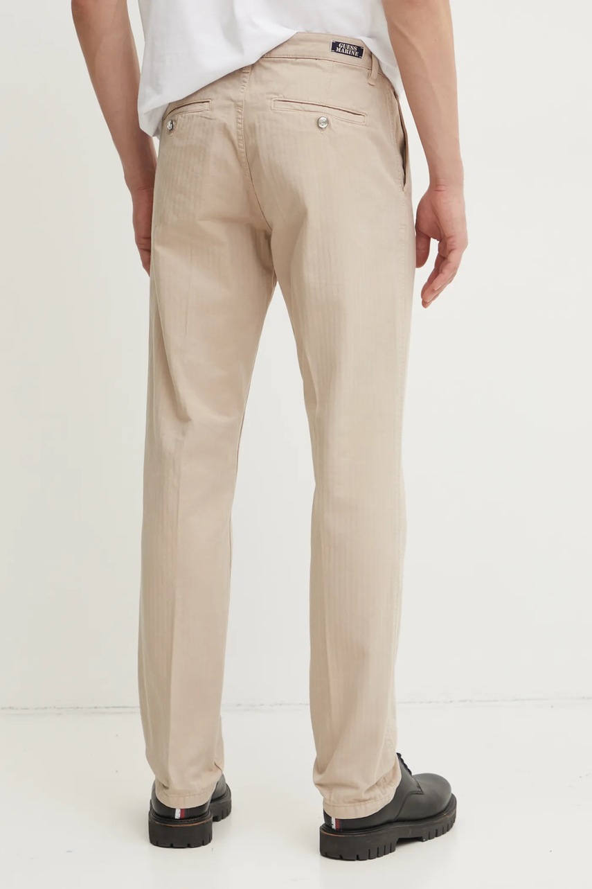 Παντελόνι Guess ANGELS χρώμα: μπεζ, M5RB16 WGXZ1 φωτογραφία