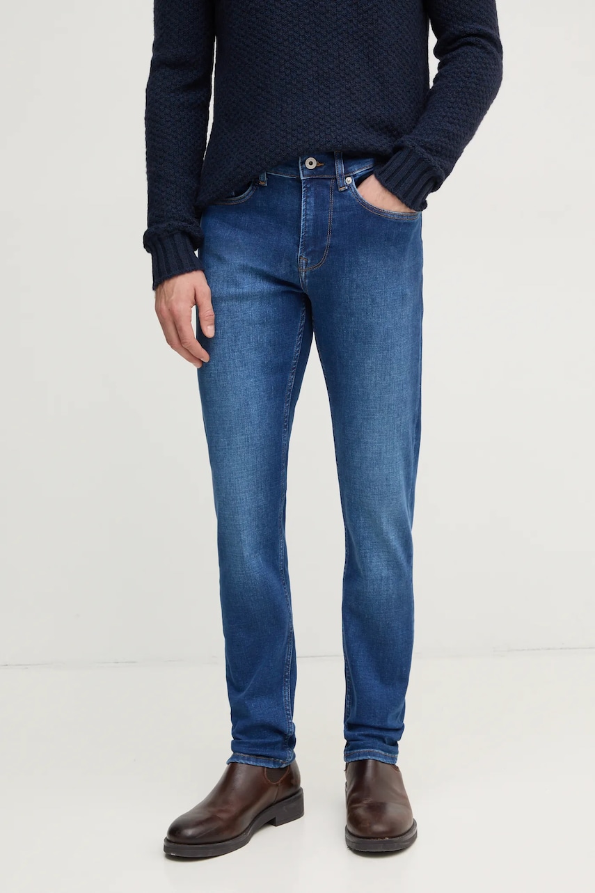 Pepe Jeans jeans SLIM JEANS HATCH bărbați, culoarea bleumarin, PM207388HX4 Pepe Jeans jeans SLIM JEANS HATCH bărbați, culoarea bleumarin, PM207388HX4
