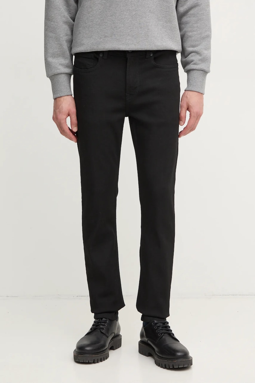 Pepe Jeans jeansi SLIM JEANS HATCH barbati, culoarea negru, PM207388XM9