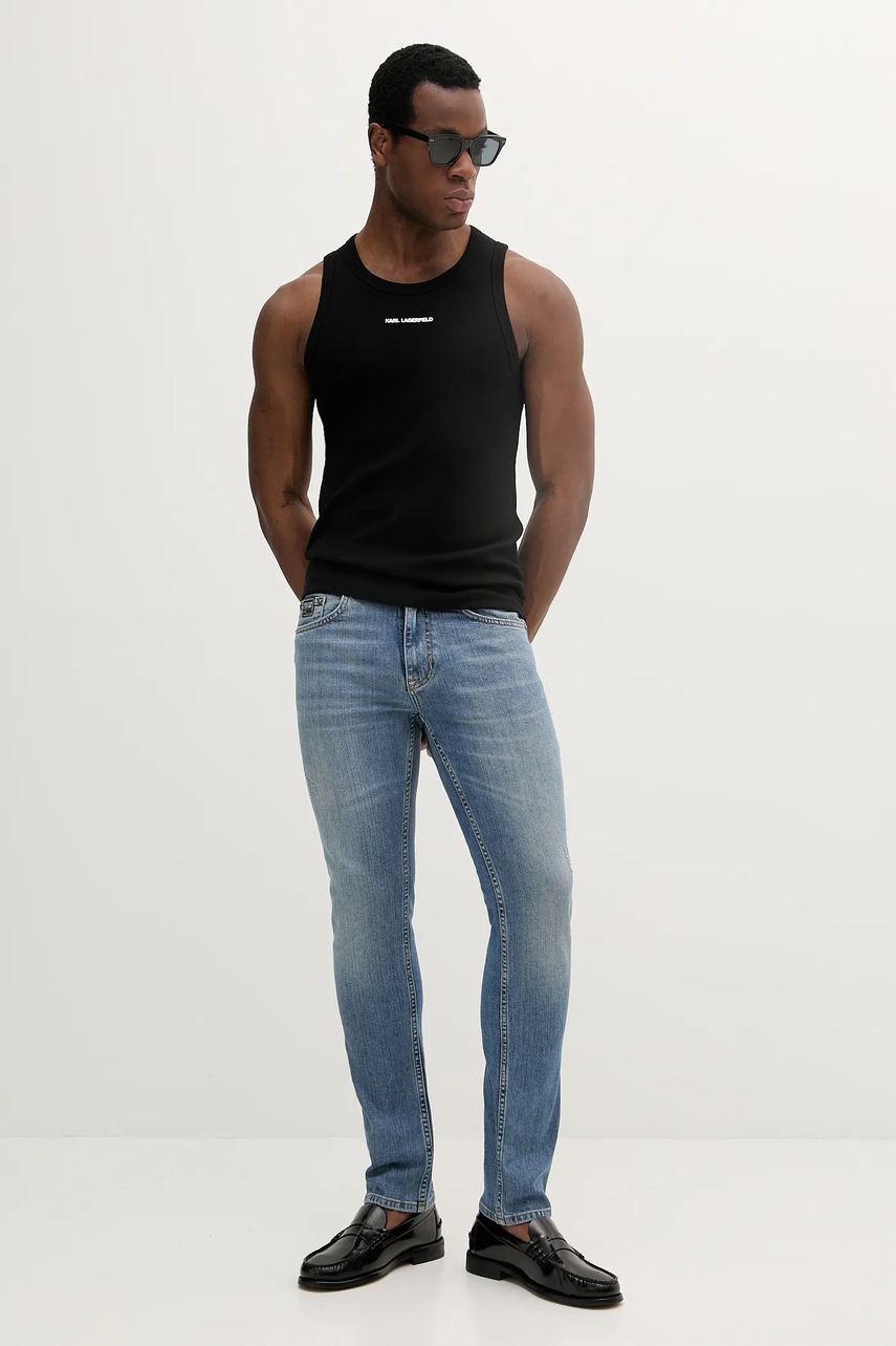 Τζιν παντελόνι Versace Jeans Couture χρώμα: μπλε, 78GAB5S0 CDWA8 φωτογραφία
