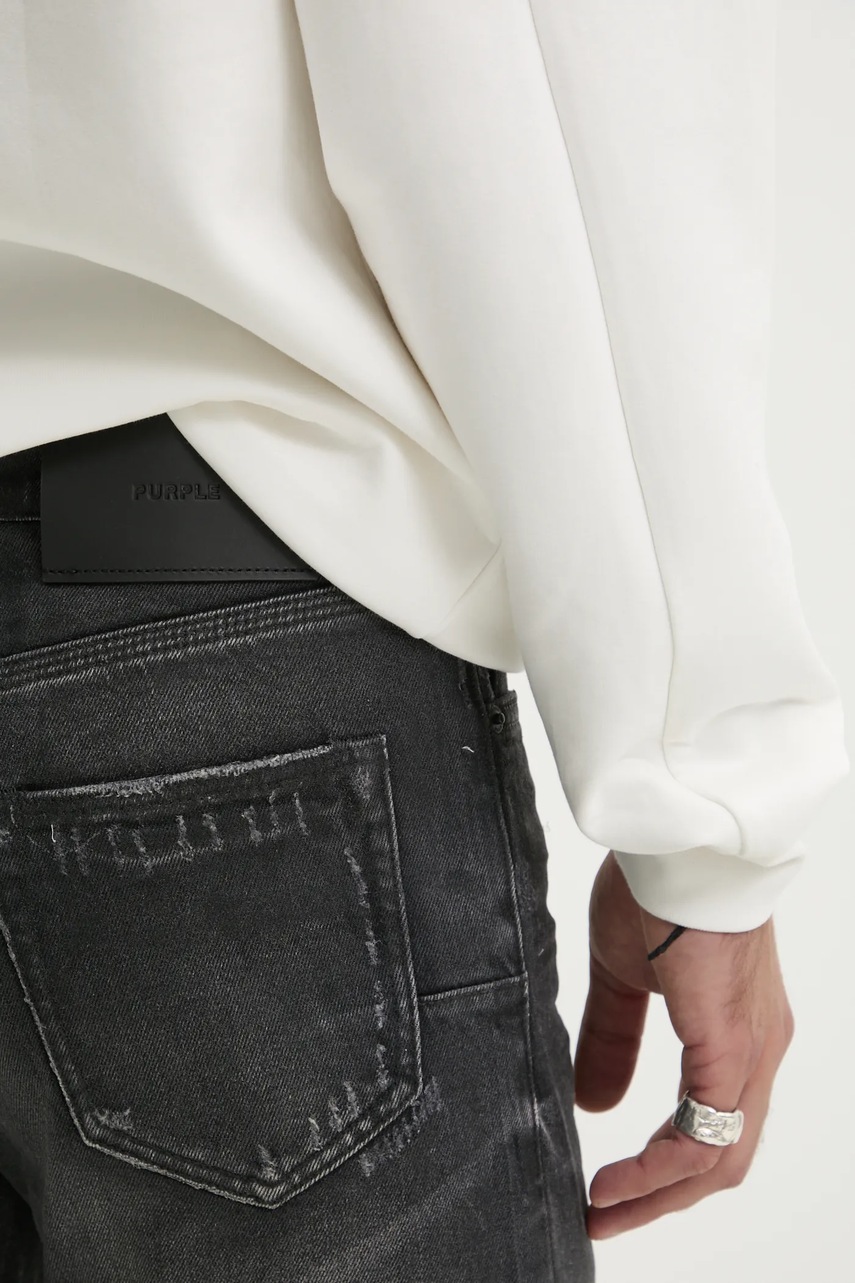 Τζιν παντελόνι PURPLE BRAND DOUBLE DIP COATED χρώμα: γκρι, P005-DDCV125 φωτογραφία