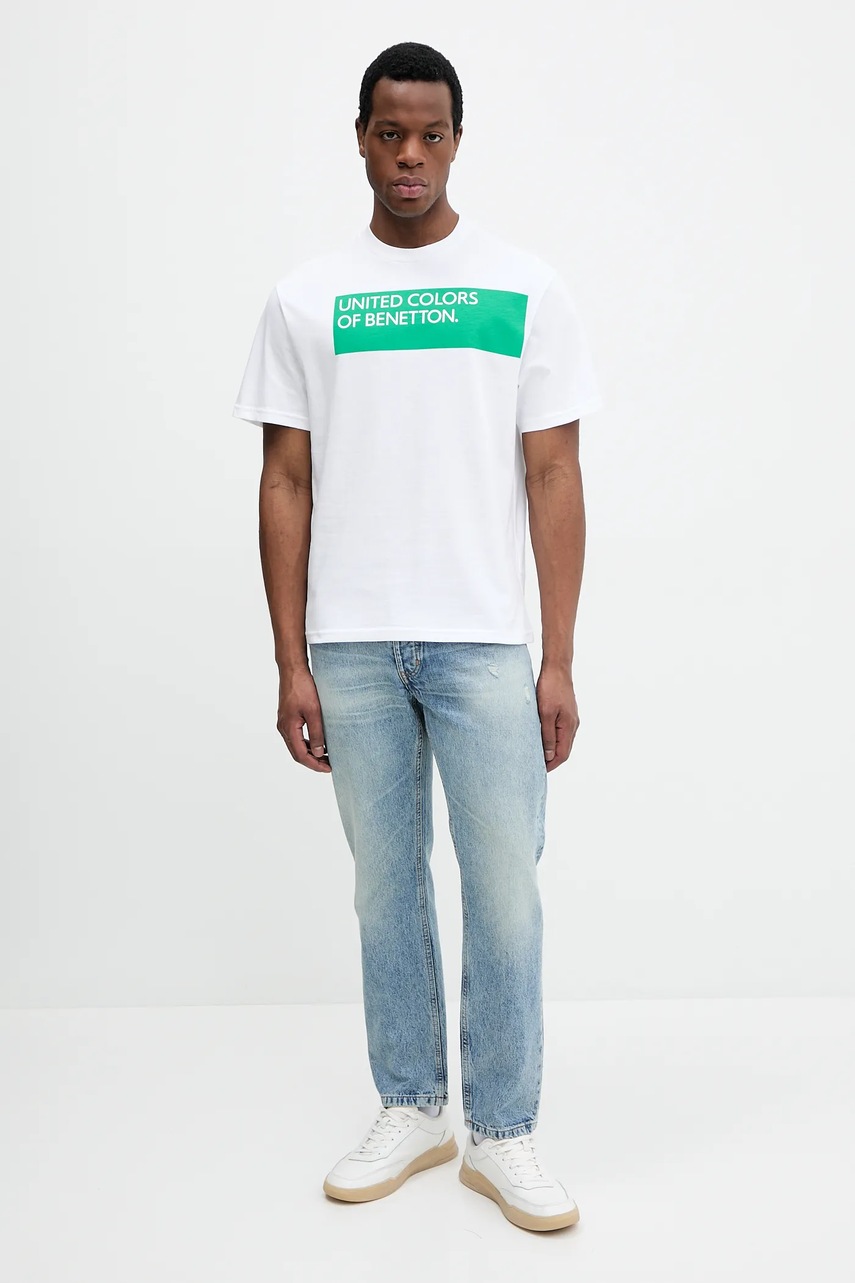 Хлопковые джинсы United Colors of Benetton 4W9KUE01U Хлопковые джинсы United Colors of Benetton 4W9KUE01U