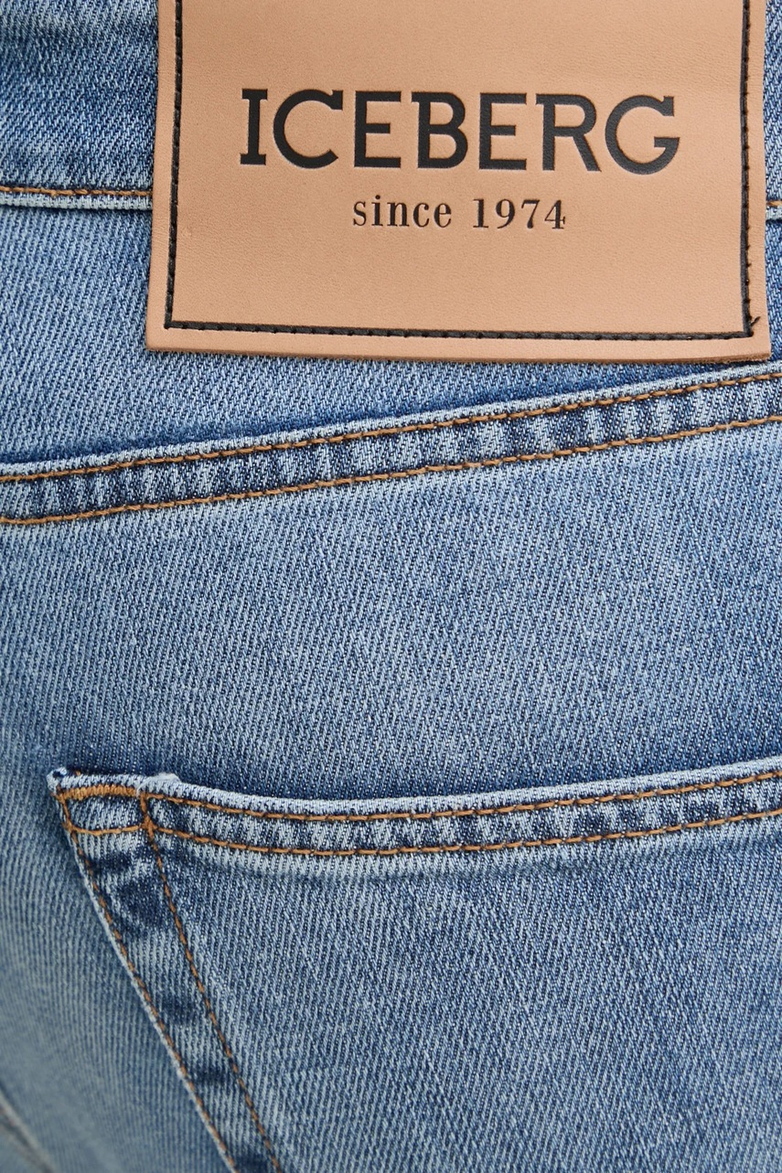 Τζιν παντελόνι Iceberg χρώμα: μπλε, 22010086 φωτογραφία
