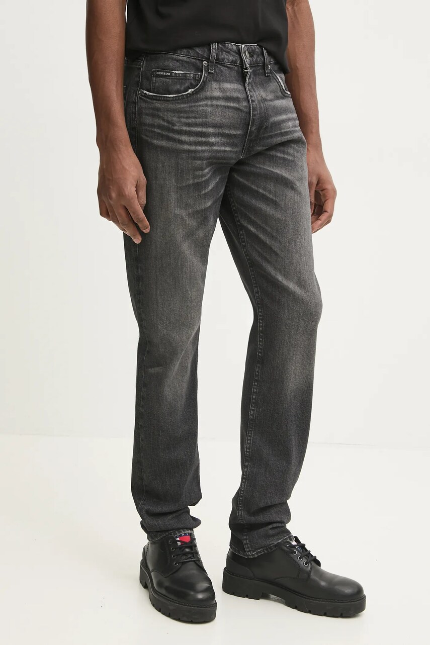 Levně Džíny Guess Jeans pánské, šedá barva, M5RA1C D5LW1