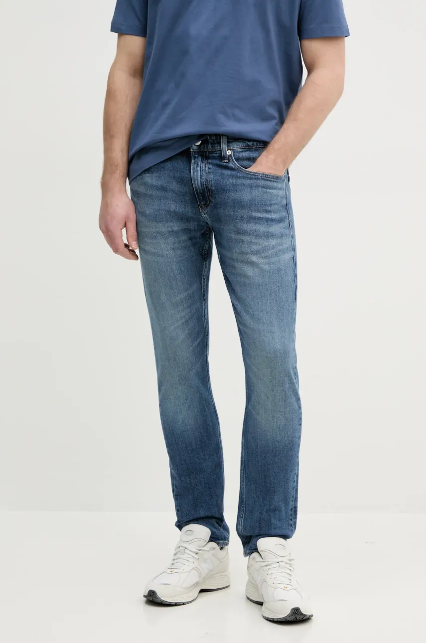 Levně Džíny Calvin Klein Jeans pánské, modrá barva, J30J327160