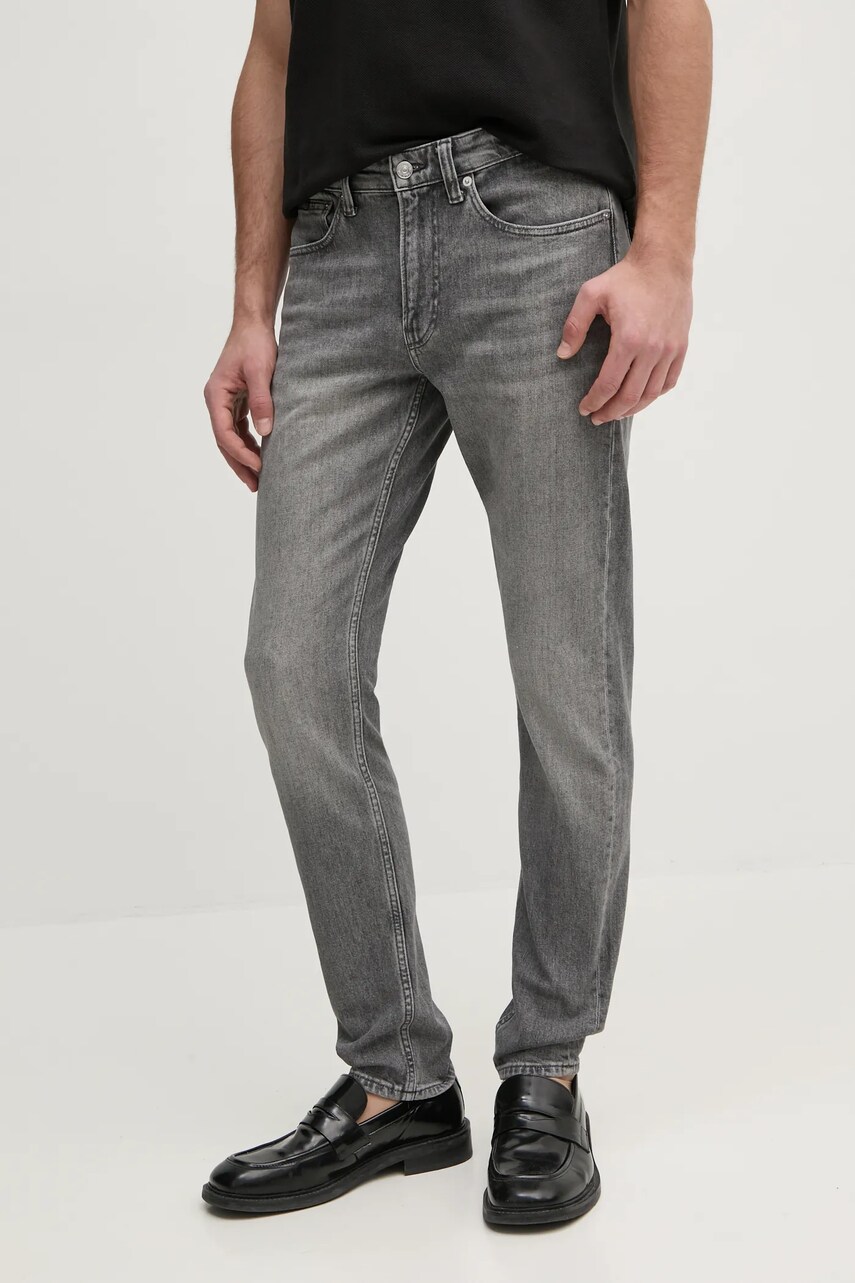 Levně Džíny Calvin Klein Jeans pánské, šedá barva, J30J327540