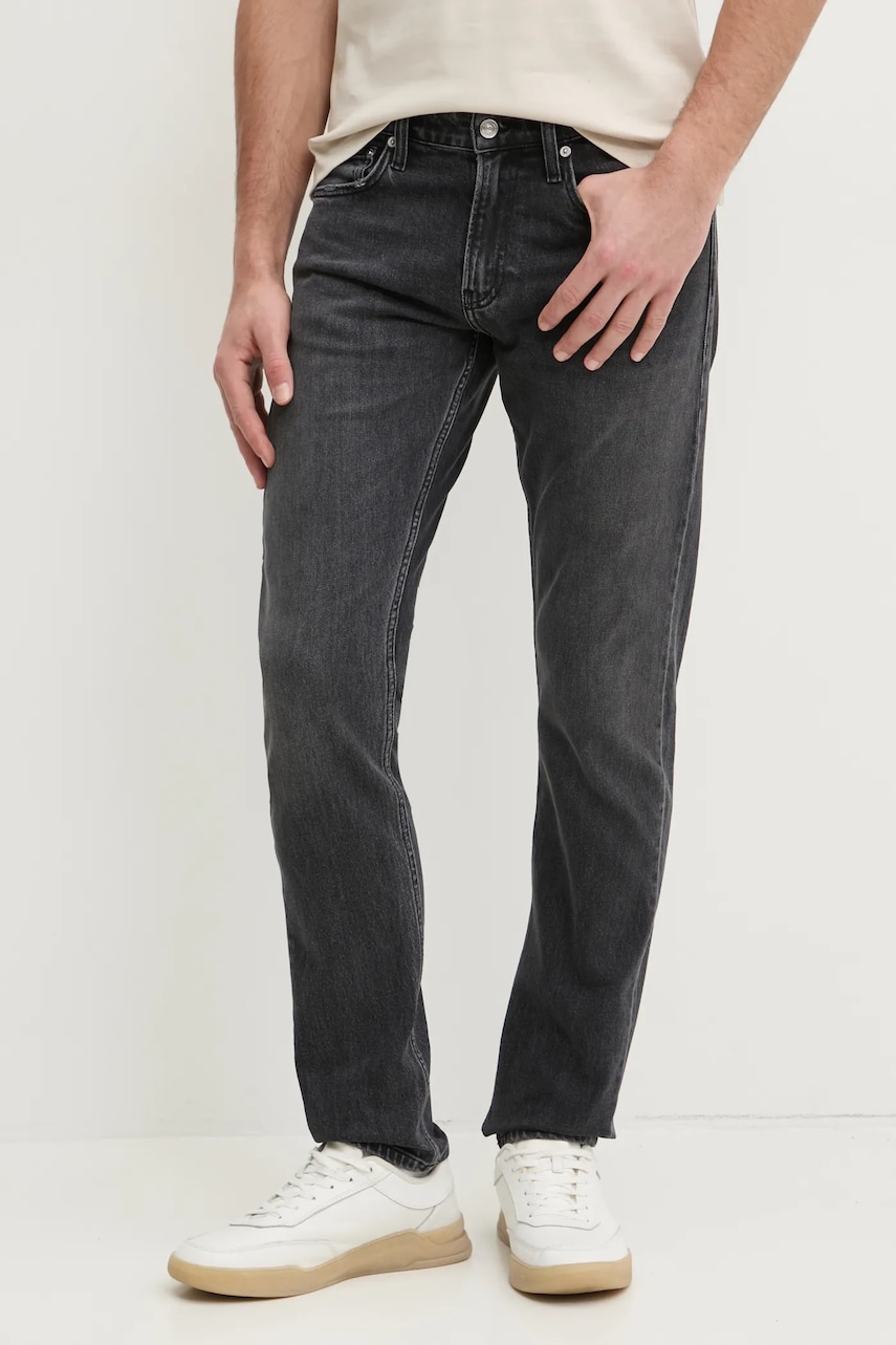 Džíny Calvin Klein Jeans pánské, šedá barva, J30J327154