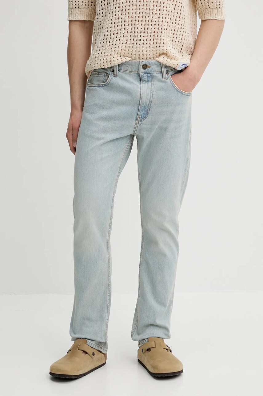 Levně Džíny Guess Jeans pánské, modrá barva, M5GA1C D5M51