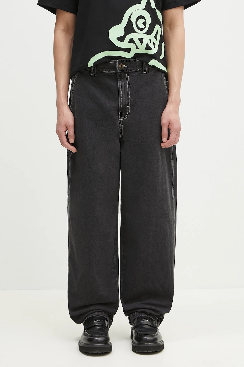 Dickies jeans Madison Baggy Fit Denim Black Wash barbati DK0A4YECJ791