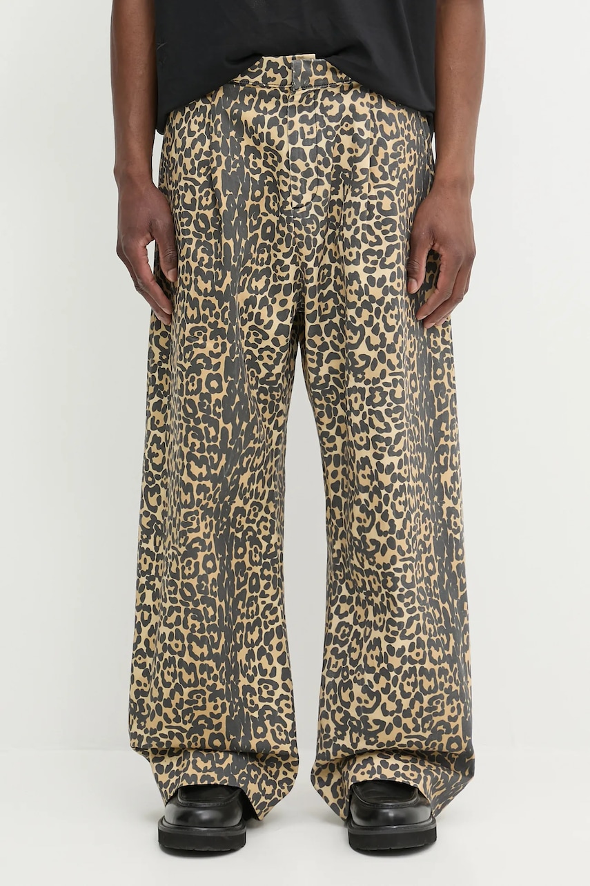 RHUDE jeansy Leopard Drop-Crotch