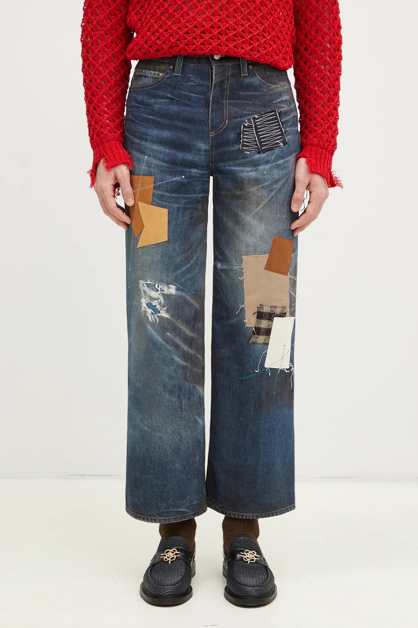 Andersson Bell jeans Patchwork Printed Denim Trompe L`Oeil