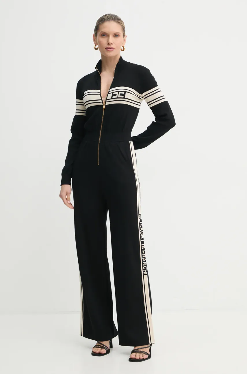 Elisabetta Franchi salopeta culoarea negru, KT54S51E2
