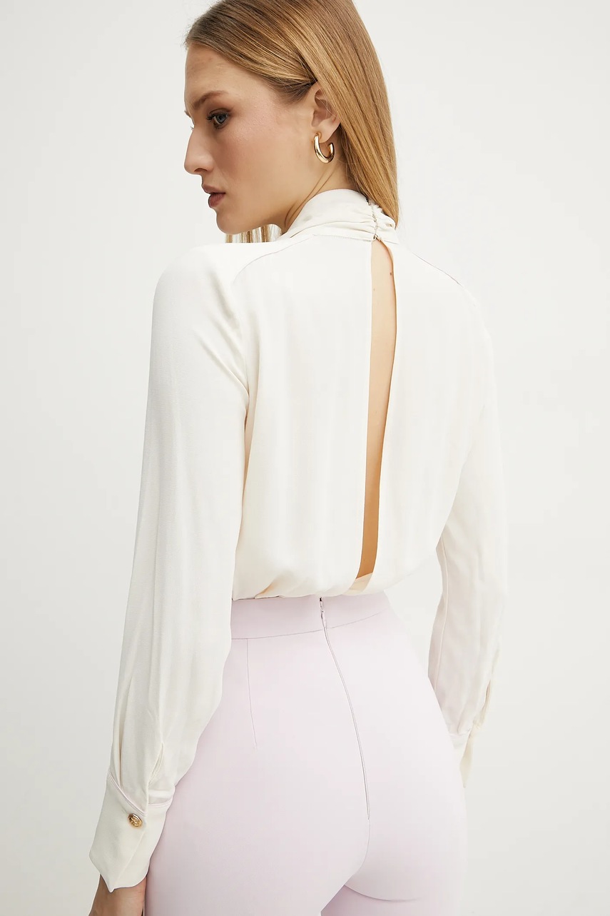 Ολόσωμη φόρμα Elisabetta Franchi χρώμα: μπεζ, TU04251E2 φωτογραφία