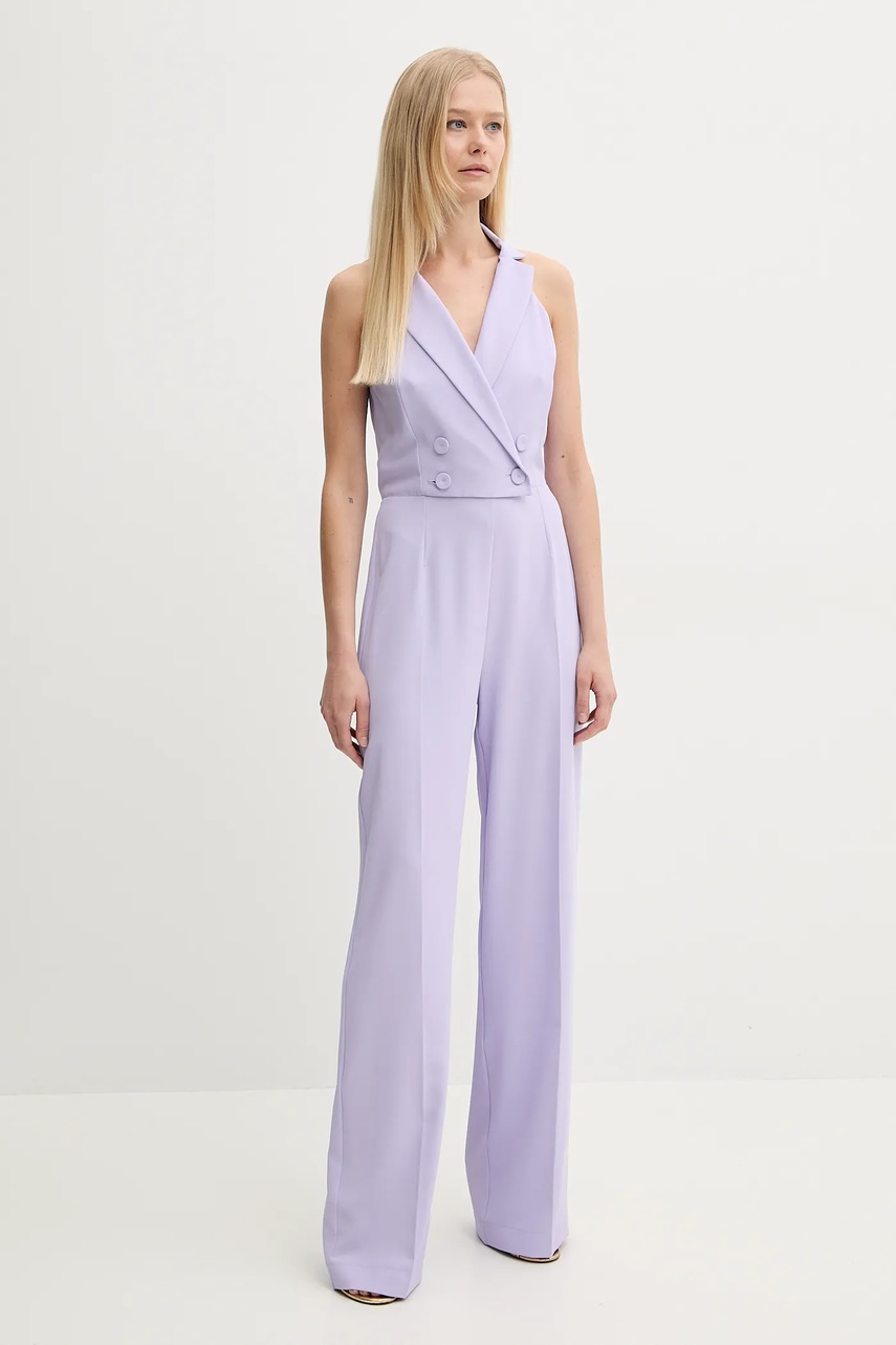 Ολόσωμη φόρμα Patrizia Pepe χρώμα: μοβ, 2T0077 A411 φωτογραφία