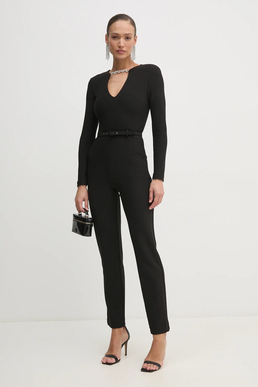 Overal Marciano Guess TALITHA černá barva, s výstřihem do v, 5RGK36 6869Z