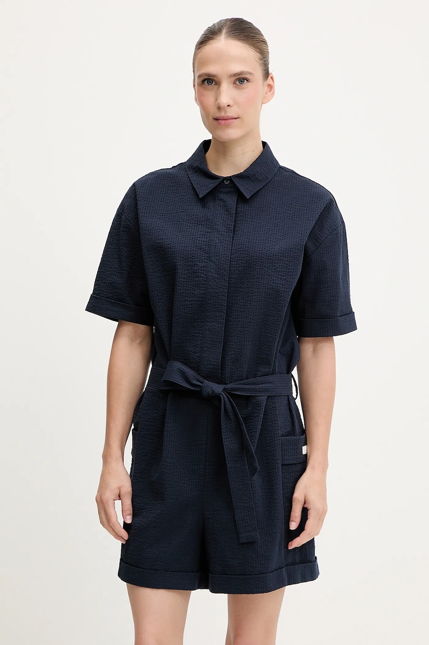 EA7 Emporio Armani salopetă culoarea bleumarin, AF12506.7W000166