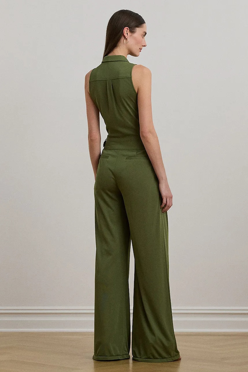 Комбинезон Lauren Ralph Lauren цвет зелёный с воротником 200963892 Комбинезон Lauren Ralph Lauren цвет зелёный с воротником 200963892