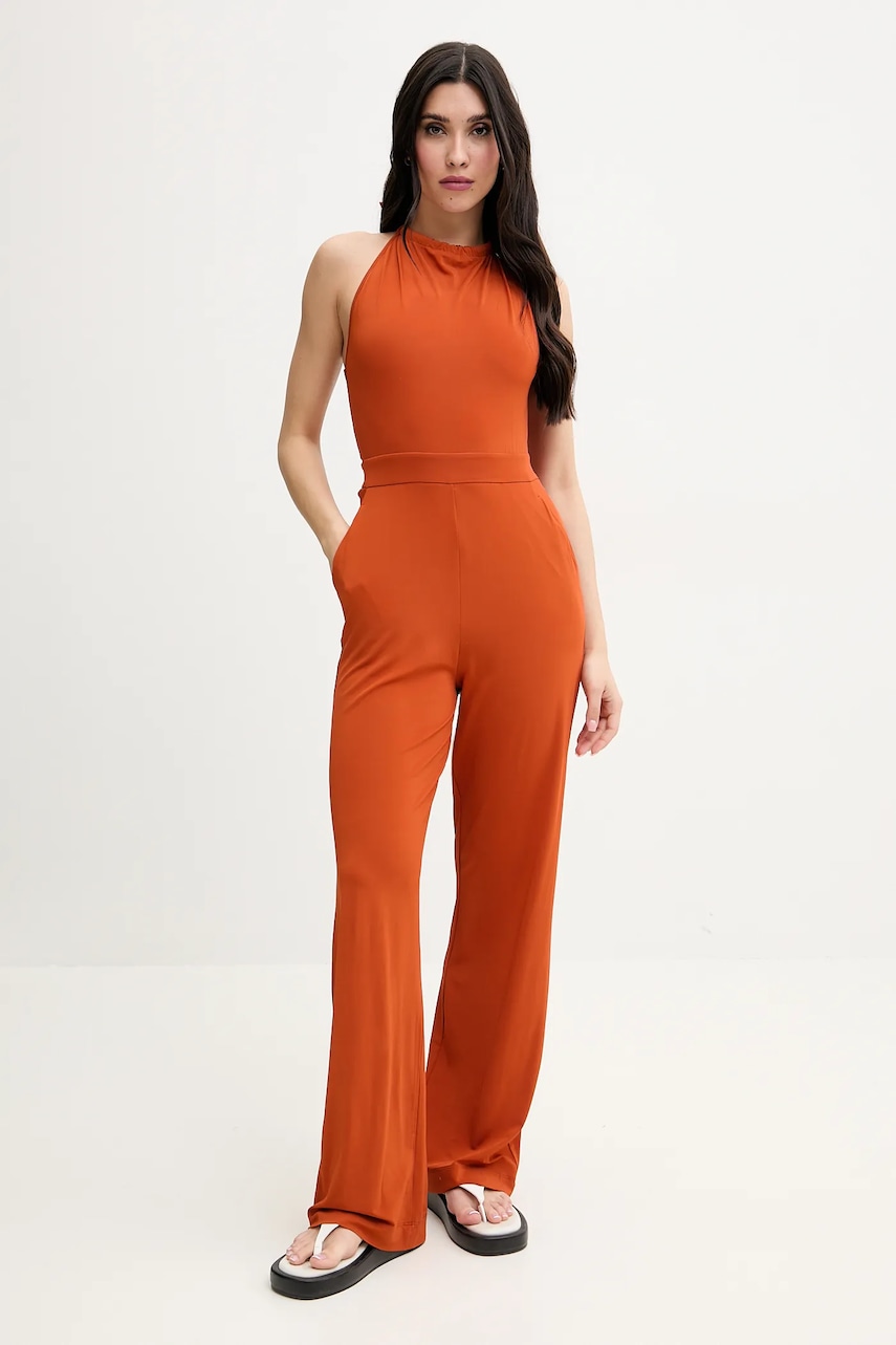 Max Mara Beachwear combinezon plajă culoarea portocaliu, 2516641019600